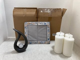 Lot 598  
            Marchington SR14 - Parcel Delivery Only 
                
QTY OF ASSORTED HOUSEHOLD ITEMS TO INCLUDE 4 X MY GARDEN STORIES PRE-LIT CANDLES:...
