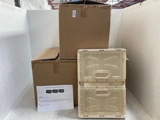 Lot 602  
            Marchington SR14 - Parcel Delivery Only 
                
3 X SET OF 3 42 LITRE COLLAPSIBLE STORAGE BOXES - COMBINED ORIGINAL RRP £209: LOC...