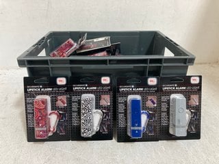 Lot 615  
            Marchington SR14 - Parcel Delivery Only 
                
QTY OF SECUREBRITE LIPSTICK ALARM LED LIGHTS: LOCATION - G14