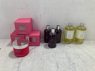 Lot 663  
            Marchington SR14 - Parcel Delivery Only 

                
8 X ASSORTED BEAUTY PRODUCTS TO INCLUDE 3 X MOLTON BROWN LONDON FIERY PINK PEPPER...