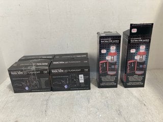 Lot 675  
            Marchington SR14 - Parcel Delivery Only 
                
4 X SECUREBRITE TOOL TOTE LED FLASHLIGHTS TO INCLUDE 2 X SECUREBRITE TOOL TOTE CO...