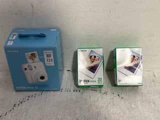 Lot 723  
            Marchington SR14 - Parcel Delivery Only 

                
FUJIFILM INSTAX MINI 12 INSTANT CAMERA IN CLAY WHITE TO INCLUDE 2 X FUJIFILM INST...
