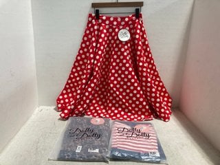 Lot 775  
            Marchington SR14 - Parcel Delivery Only 

                
3 X ASSORTED DOLLY & DOTTY WOMENS CLOTHING IN UK SIZE 12 TO INCLUDE DAISY NAUTICA...
