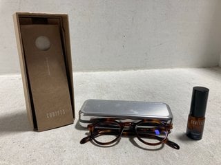 Lot 781  
            Marchington SR14 - Parcel Delivery Only 

                
CUBITTS CARTWRIGHT FLAT-TOP 40'S STYLE ROUND ACETATE GLASSES WITH CUBITTS 10ML LE...