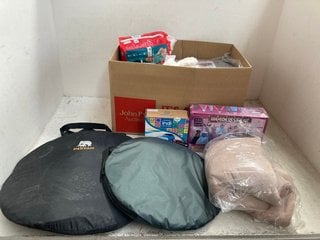 Lot 825  
            Marchington SR14 - Parcel Delivery Only 
                
QTY OF ASSORTED BABY/KIDS ITEMS TO INCLUDE JOLLEIN SLEEPING BAG IN VELVET WILD RO...