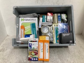 Lot 837  
            Marchington SR14 - Parcel Delivery Only 
                
QTY OF ASSORTED STATIONARY ITEMS TO INCLUDE PACK OF 24 STAEDTLER NORIS COLOUR PEN...