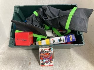 Lot 845  
            Marchington SR14 - Parcel Delivery Only 
                
QTY OF ASSORTED SPORTS ITEMS TO INCLUDE ULTIMATE SPIRIT SPIN 100 FISHING ROD REEL...