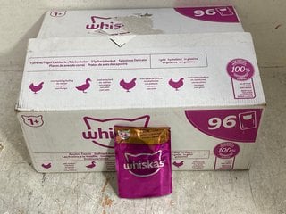 Lot 847  
            Marchington SR14 - Parcel Delivery Only 
                
BOX OF WHISKAS POULTRY FEASTS IN JELLY POUCHES - BBE 05.2027: LOCATION - G1A