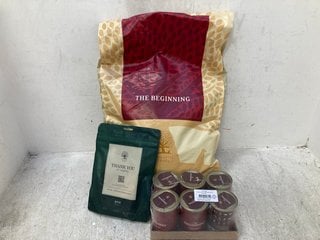 Lot 947  
            Marchington SR14 - Parcel Delivery Only 
                
3 X ASSORTED PET ITEMS TO INCLUDE PACK OF 6 THE BEGINNING DUCK & CHICKEN DOG FOOD...