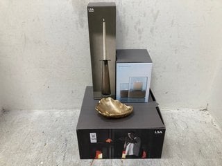 Lot 949  
            Marchington SR14 - Parcel Delivery Only 

                
4 X ASSORTED LSA HOUSEHOLD ITEMS TO INCLUDE HANDMADE GLASS BEACON VASE: LOCATION ...