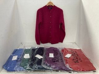 Lot 991  
            Marchington SR14 - Parcel Delivery Only 

                
QTY OF REFLECT KNITWEAR CARDIGANS IN VARIOUS COLOURS - SIZE S/M: LOCATION - F5
