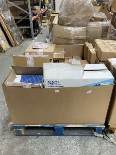 Lot 103  
            Marchington SR18 - Delivery or Collection 
                
PALLET OF ASSORTED PACKAGING ITEMS TO INCLUDE A QTY OF PLASTIC VENTED LIDS: LOCAT...