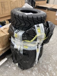 Lot 107  
            Marchington SR18 - Delivery or Collection 
                
4 X CADET 10 X 3.60 - 5 TYRES: LOCATION - A6