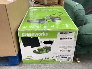 Lot 115  
            Marchington SR18 - Delivery or Collection 
                
GREENWORKS 48V BATTERY POWERED LAWN MOWER: LOCATION - A6