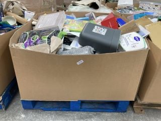 Lot 143  
            Marchington SR18 - Delivery or Collection 
                
PALLET OF ASSORTED HOUSEHOLD ITEMS TO INCLUDE MILTON COLD WATER STERILISER: LOCAT...