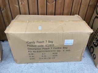 Lot 184  
            Marchington SR18 - Delivery or Collection 

                
ICANDY PEACH 7 COOKIE CHANGING BAG - ORIGINAL RRP:£165: LOCATION - A6W