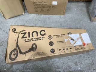 Lot 185  
            Marchington SR18 - Delivery or Collection 

                
ZINC 12 INCH RADIKAL BMX SCOOTER: LOCATION - A6W