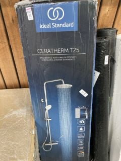 Lot 188  
            Marchington SR18 - Delivery or Collection 

                
IDEAL STANDARD CERATHERM T25 THERMOSTATIC SHOWER MIXER WITH KIT IN CHROME - ORIGI...
