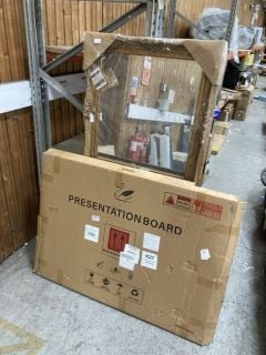 Lot 192  
            Marchington SR18 - Delivery or Collection 

                
SWAN PRESENTATION BOARD TO INCLUDE VINTAGE GOLD FRAMED FULL LENGTH MIRROR: LOCATI...