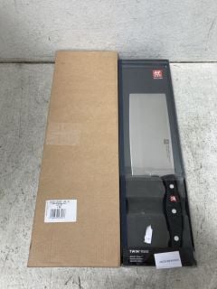 Lot 198  
            Marchington SR18 - Collection 

                
(COLLECTION ONLY) 2 X ZWILLING TWIN POLLUX CHINESE CHEF'S KNIFES - 185MM / 7" (18...