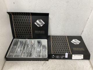 Lot 201  
            Marchington SR18 - Collection 

                
(COLLECTION ONLY) 2 X STAINLESS STEEL CUTLERY SETS (18+ ID REQUIRED): LOCATION - AR1