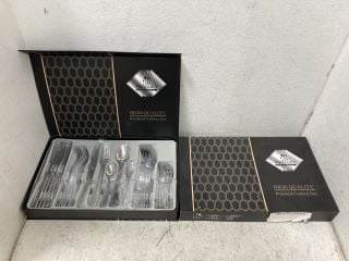 Lot 203  
            Marchington SR18 - Collection 

                
(COLLECTION ONLY) 2 X STAINLESS STEEL CUTLERY SETS (18+ ID REQUIRED): LOCATION - AR1