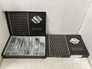 Lot 206  
            Marchington SR18 - Collection 

                
(COLLECTION ONLY) 2 X STAINLESS STEEL CUTLERY SETS (18+ ID REQUIRED): LOCATION - AR1