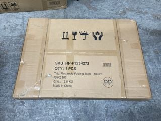 Lot 245  
            Marchington SR18 - Delivery or Collection 

                
RECTANGLE FOLDING TRESTLE TABLE - 180CM (6FT): LOCATION - AR3