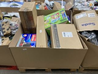 Lot 275  
            Marchington SR18 - Delivery or Collection 

                
PALLET OF ASSORTED HOUSEHOLD ITEMS TO INCLUDE VILEDA ULTRAMAX MICROFIBRE MOP: LOC...