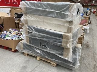 Lot 30  
            Marchington SR18 - Delivery or Collection 
                
PALLET OF ASSORTED DIVAN BED BASES TO INCLUDE SINGLE DIVAN BED BASE IN WHITE: LOC...