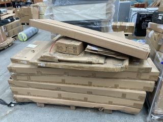 Lot 31  
            Marchington SR18 - Delivery or Collection 
                
PALLET OF ASSORTED INCOMPLETE FLAT PACK FURNITURE ITEMS TO INCLUDE HEAVEN DINING ...