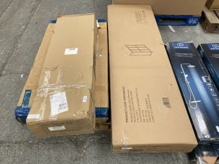 Lot 339  
            Marchington SR18 - Delivery or Collection 

                
PALLET OF ASSORTED INCOMPLETE FURNITURE ITEMS TO INCLUDE 3 DOOR WARDROBE IN OAK &...