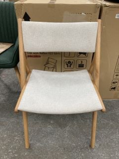 Lot 353  
            Marchington SR18 - Delivery or Collection 

                
JOHN LEWIS & PARTNERS X-RAY DINING CHAIR OAK WITH BELFAST 023 FABRIC: LOCATION - B5