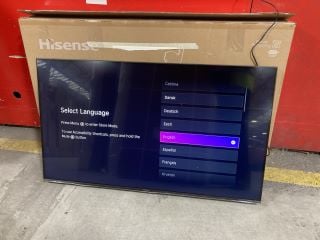 Lot 377  
            Marchington SR18 - Delivery or Collection 

                
HISENSE QLED 50 7NTUK 50'' TV - ORIGINAL RRP £399.00: LOCATION - BR1