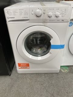 Lot 44  
            Marchington SR18 - Delivery or Collection 
                
INDESIT MY TIME 8KG WASHING MACHINE IN WHITE: LOCATION - A4