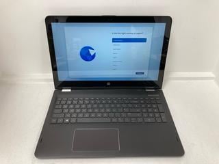 Lot 119  
            Marchington - Parcel Delivery Only 

                
HP ENVY X360 15-AR052SA 1TB LAPTOP IN GREY. (WITH POWER CABLE). AMD A12-9700P @ 2...