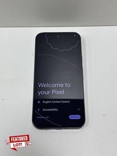 Lot 17  
            Marchington - Parcel Delivery Only 

                
GOOGLE PIXEL 9 PRO 256 GB SMARTPHONE IN OBSIDIAN: MODEL NO GEC77 (WITH CHARGER CA...