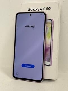 Lot 188  
            Marchington - Parcel Delivery Only 

                
SAMSUNG GALAXY A35 SMARTPHONE IN AWESOME LILAC: MODEL NO SM-A356B/DS (WITH BOX, M...