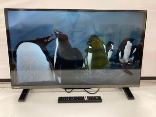 Lot 213  
            Marchington - Parcel Delivery Only 

                
TOSHIBA FIRE 32" SMART TV (ORIGINAL RRP - £129): MODEL NO 32WF2F53DB (WITH REMOTE...