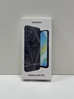 Lot 26  
            Marchington - Parcel Delivery Only 

                
SAMSUNG GALAXY A16 5G 128 GB SMARTPHONE IN BLUE BLACK: MODEL NO SM-A166B/DS (WITH...