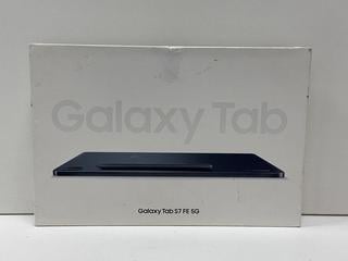 Lot 42  
            Marchington - Parcel Delivery Only 

                
SAMSUNG GALAXY TAB S7 FE 5G 64 GB TABLET WITH WIFI IN MYSTIC BLACK: MODEL NO SM-T...