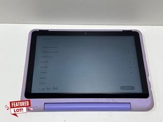 Lot 47  
            Marchington - Parcel Delivery Only 

                
AMAZON FIRE HD 10 (13TH GENERATION) 32 GB TABLET WITH WIFI IN HAPPY DAY: MODEL NO...