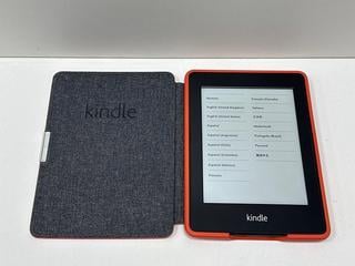 Lot 54  
            Marchington - Parcel Delivery Only 

                
AMAZON KINDLE E-READER IN BLACK: MODEL NO EY21 (WITH CASE) [JPTM148294]