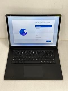 Lot 89  
            Marchington - Parcel Delivery Only 

                
MICROSOFT SURFACE LAPTOP 4 1TB LAPTOP IN BLACK: MODEL NO 1979. INTEL CORE I7-1185...
