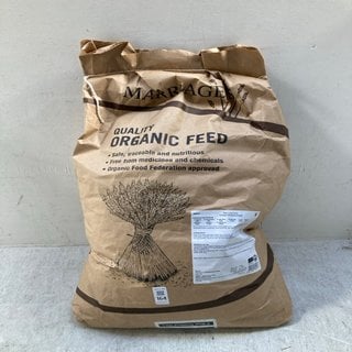 Lot 164  
            Marchington SR12 - Parcel Delivery Only 

                
1 X MARRIAGES 20KG BAG OF QUALITY ORGANIC LAYERS PELLETS- BBE: 02/2026: LOCATION ...