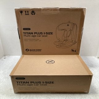 Lot 184  
            Marchington SR12 - Parcel Delivery Only 

                
MAXI COSI TITAN PLUS I-SIZE MULTI-AGE CAR SEAT IN BLACK, ORIGINAL RRP: £239.99: L...