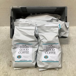 Lot 216  
            Marchington SR12 - Parcel Delivery Only 

                
QTY OF ASSORTED COFFEE ITEMS TO INCLUDE DGC DAMN GOOD COFFEE MEDIUM FULL ROAST CO...