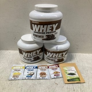 Lot 222  
            Marchington SR12 - Parcel Delivery Only 

                
QTY OF ASSORTED FITNESS SUPPLEMENTS TO INCLUDE 3 X PER4M WHEY ADVANCED PROTEIN DO...