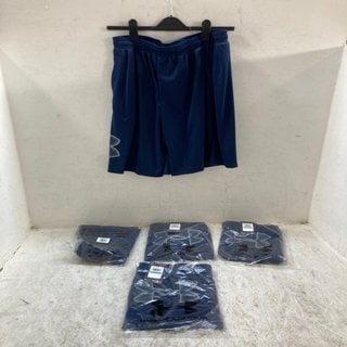 Lot 256  
            Marchington SR12 - Parcel Delivery Only 

                
5 X MENS UNDER ARMOUR UA TECH GRAPHIC SHORTS IN NAVY - UK SIZE: LARGE: LOCATION -...