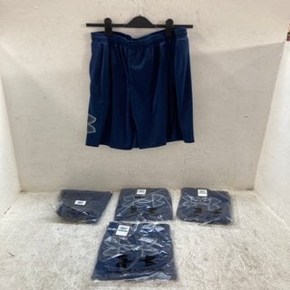 Lot 257  
            Marchington SR12 - Parcel Delivery Only 

                
5 X MENS UNDER ARMOUR UA TECH GRAPHIC SHORTS IN NAVY - UK SIZE: LARGE: LOCATION -...